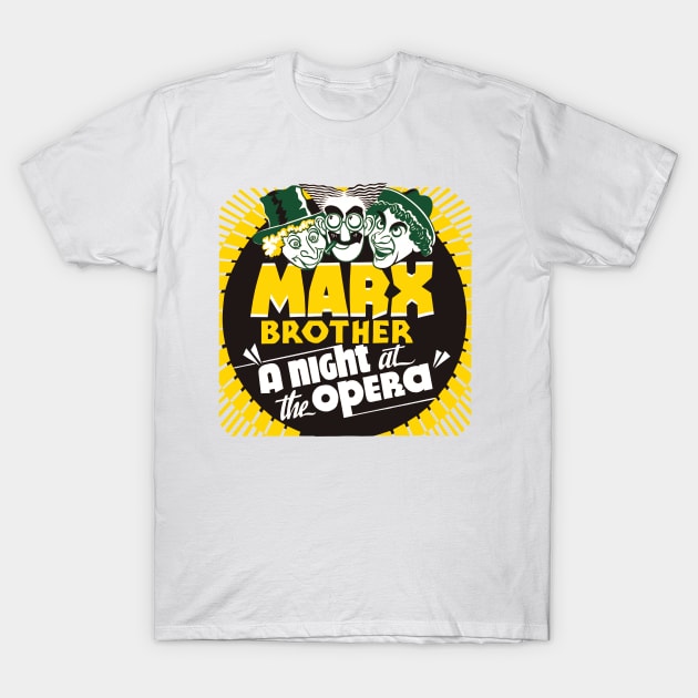 The Marx Brothers in A Night at the Opera T-Shirt by MovieFunTime